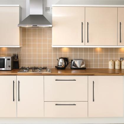 Imagem de Alças de gabinete Ravinte, pacote com 18 unidades, aço inoxidável preto fosco