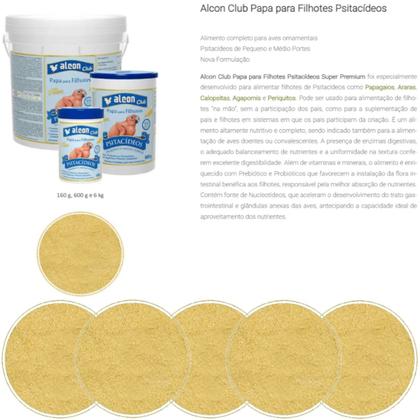 Imagem de Alcon Club Papa Para Filhotes Psitacídeos Super Premium 600g Kit Com 4