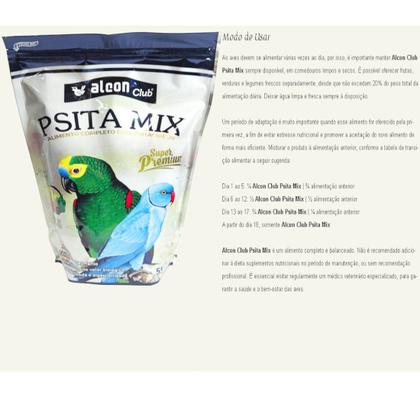 Imagem de Alcon Club Psita Mix 550g Super Premium Para Psitacídeos Kit Com 4