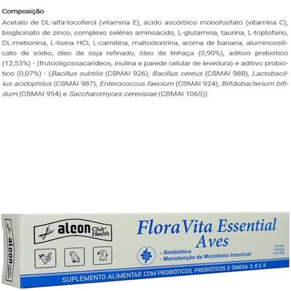 Imagem de Alcon flora vita essential para aves passáros 6g kit com 10