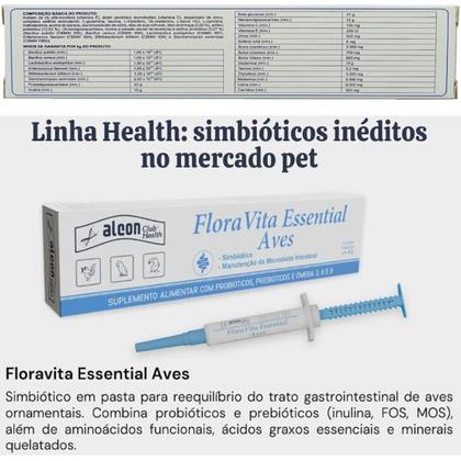 Imagem de Alcon flora vita essential para aves passáros 6g kit com 3
