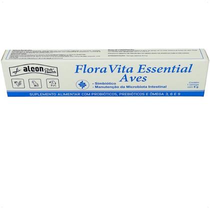 Imagem de Alcon flora vita essential para aves passáros 6g kit com 4