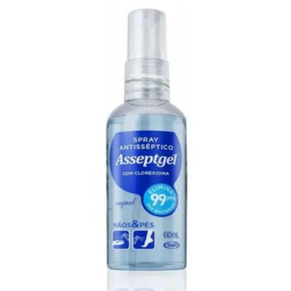 Imagem de Álcool Spray Antisseptico de Bolsa Asseptgel 60ml Clorexidina Original