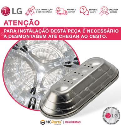 Imagem de Aleta Batedor Suporte Cesto Lava E Seca LG Cv5011 Cv5013 - AFH73149002 Original