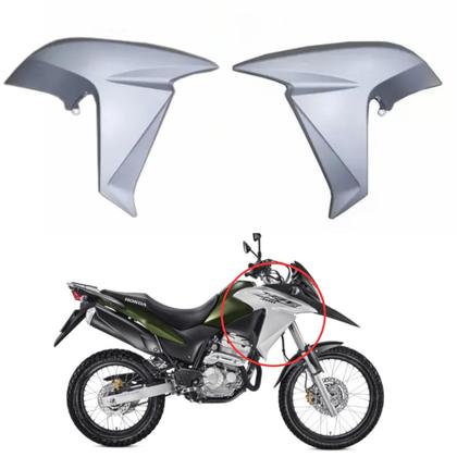 Aleta Guia Aba Lateral Asa Tanque Honda Xre 300 Prata Fosco 2017 2018 - Paramotos Imagem de Aleta Guia Aba Lateral Asa Tanque Honda Xre 300 Prata Fosco 2017 2018