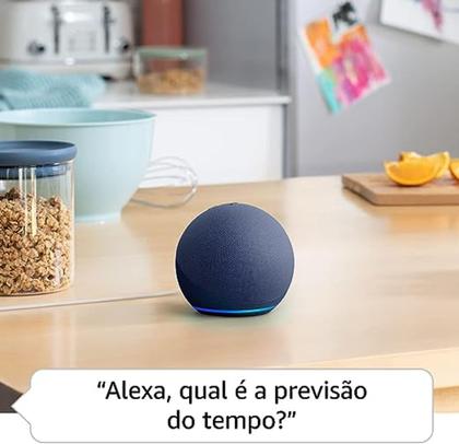 Imagem de Alexa Echo 5 Geração Dot Alto-falante Inteligente Blue Cor Azul-marinho