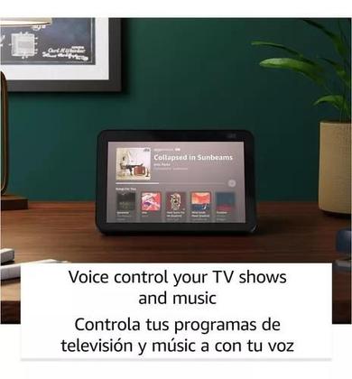 Imagem de Alexa Echo Show 8 3ª geração, Áudio espacial, Hub inteligente - Preto