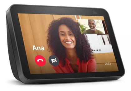 Imagem de Alexa Echo Show 8 3ª geração, Áudio espacial, Hub inteligente - Preto