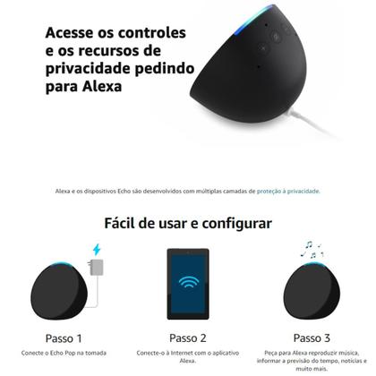 Imagem de Alexa Geração Echo popSmart Speaker alto-falante inteligente com alexa