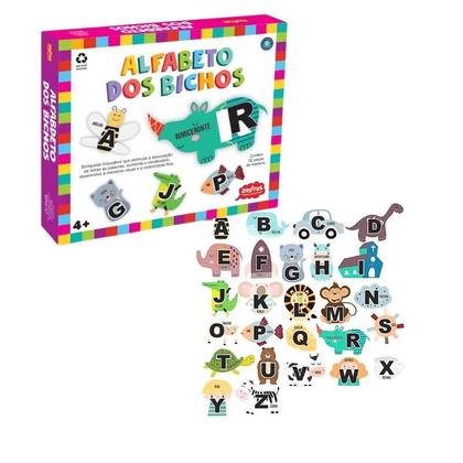 Alfabeto Dos Bichos/ Peças Em Madeira -Zastras - Livros de