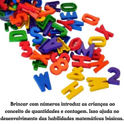 Imagem de Alfabeto e Números Móveis  77 peças