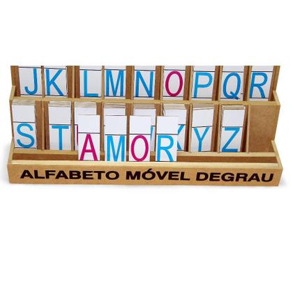Imagem de Alfabeto móvel degrau 130 peças grande