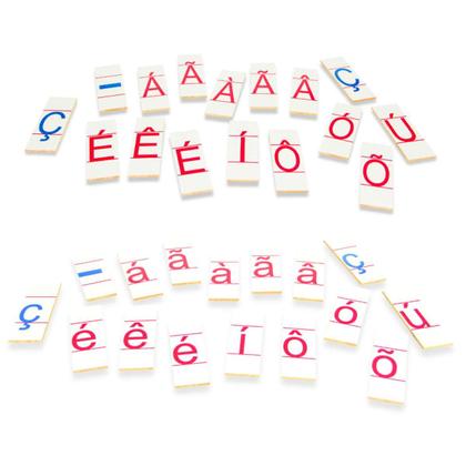 Imagem de Alfabeto Móvel Degrau Carlu 146 Peças Mdf Jogo Educativo