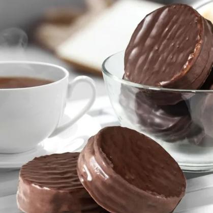 Imagem de Alfajor Doce de Leite C/ Chocolate Meio Amargo 50 gr - Cx 12 unidades - Nobre
