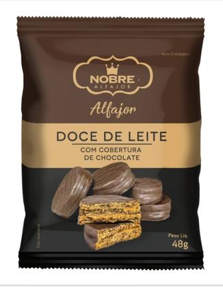 Imagem de Alfajor Doce de Leite C/ Chocolate Meio Amargo 50 gr - Cx 12 unidades - Nobre