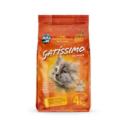 Imagem de Alfapet Kets Areia Higiênica Gatissimo Premium Perfumada 4kg