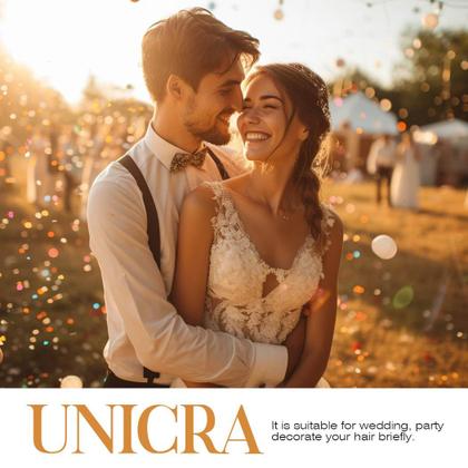 Imagem de Alfinetes de cabelo Unicra Star Moon Crystal Bridal Wedding Gold (x5)