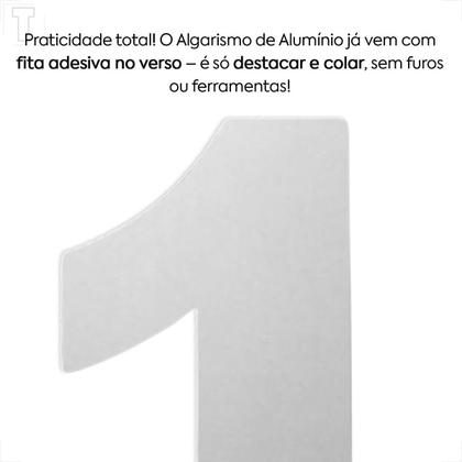 Imagem de Algarismo aluminio chapa 12cm n 1 furlane