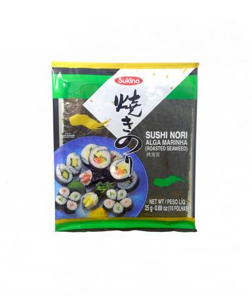 Imagem de Algas Yaki Nori Para Sushi Temaki Sukina (Kit com 30)