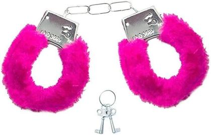 Imagem de Algema Em Metal Fetiche Policial Com Chaves em Pelúcia