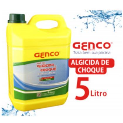 Imagem de Algicida Choque Genco 5 L Piscina Água Verde Elimina Algas