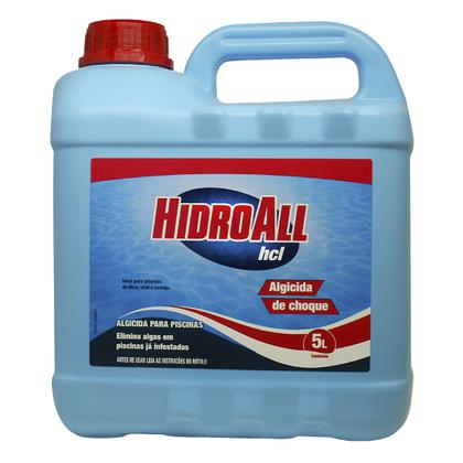 Imagem de Algicida Choque Hidroall 5l + 10 Pastilhas Hcl Penta 200g