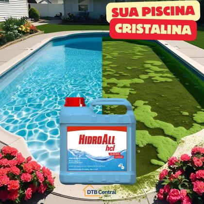 Imagem de Algicida de Choque Hidroall HCL  5 Litros
