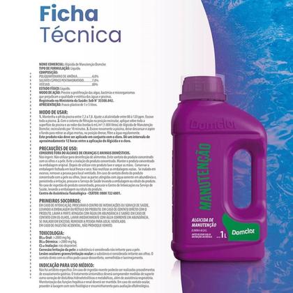 Imagem de Algicida de Manutenção 1L  Elimina algas