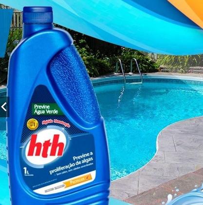 Imagem de Algicida Manutenção Piscinas Hth Previne Água Verde 1 Litro