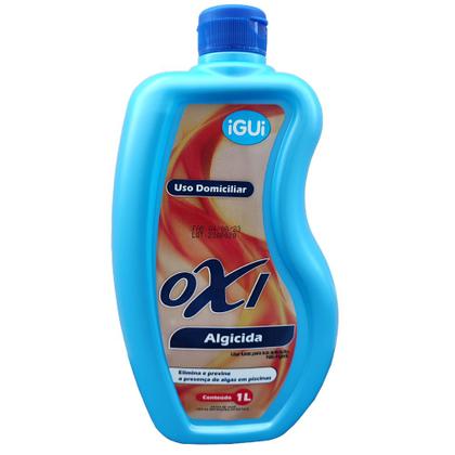 Imagem de Algicida para Piscinas Prevenção Contra Algas para Piscina Manutenção e Choque Linha Oxi iGUi 1 Litro