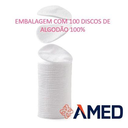 Imagem de Algodão Disco Limpeza Facial Maquiagem C/100 Lorena - Amed