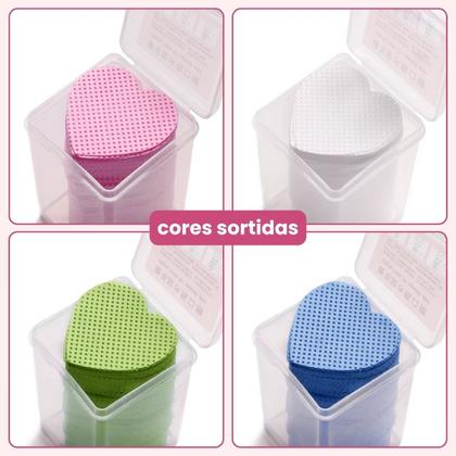 Imagem de Algodão Para Remover Cola Esmalte Gel 200 Peças Limpeza De Unhas