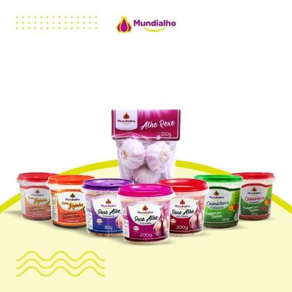 Imagem de Alho Roxo Mundialho Pacote 500g