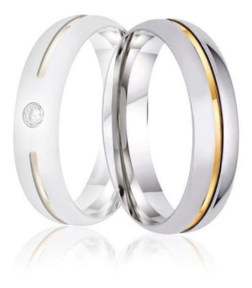 Imagem de Aliança Anel Feminino/masculino Fio Ouro 18k 6mm