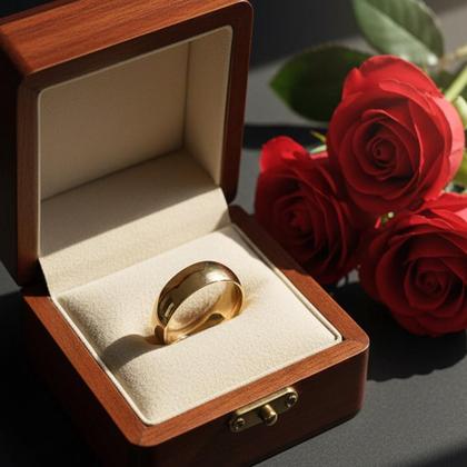 Imagem de Aliança de Tungstênio Ouro 18K 6mm tradicional anatômica