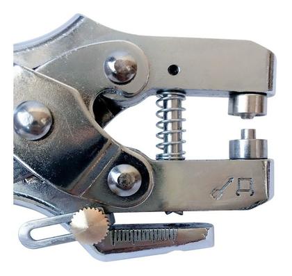 Imagem de Alicate 2 em 1 Para Fazer Furo e Aplicar Ilhós 54 + 400 Ilhoses Sortidos de Alumínio com Arruela