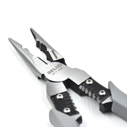Alicate 9 Polegadas Universal Multifuncional Profissional Ponta Agulha Achatada Diagonal ou Kit Cabo Emborrachado - Modus Imagem de Alicate 9 Polegadas Universal Multifuncional Profissional Ponta Agulha Achatada Diagonal ou Kit Cabo Emborrachado
