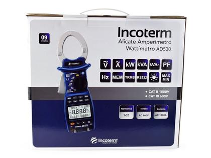 Imagem de Alicate amperimetro digital wattimetro incoterm ad530.