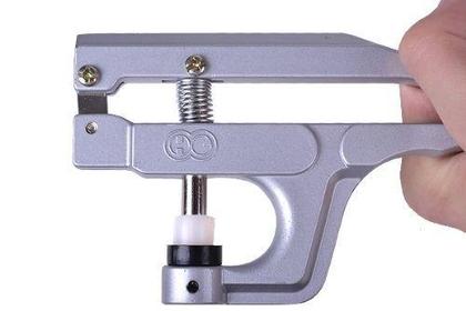 Imagem de Alicate Aplicar Botão Plástico + 40 Botões Agulhão Patchwork