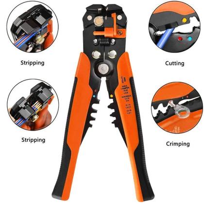 Imagem de Alicate automático para decapagem de fios Ferramenta de fixação de fios Crimpadores de cabos de isolamento