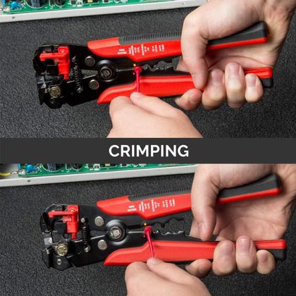 Imagem de Alicate automático para decapagem de fios Ferramenta de fixação de fios Crimpadores de cabos de isolamento