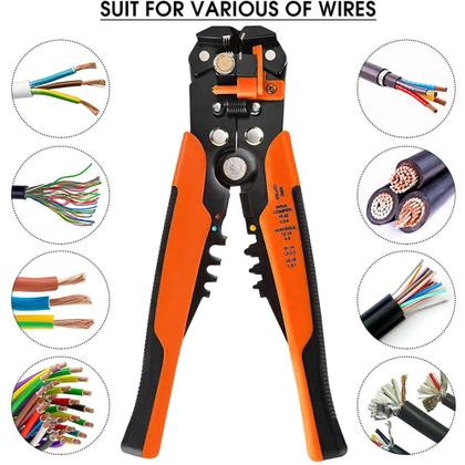 Imagem de Alicate automático para decapagem de fios Ferramenta de fixação de fios Crimpadores de cabos de isolamento