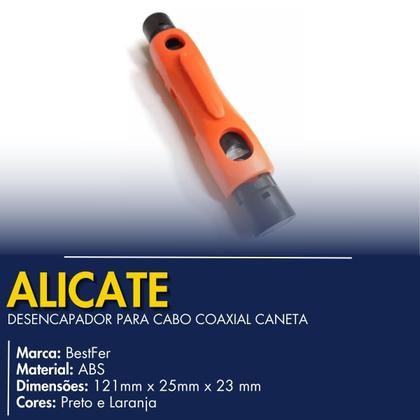 Imagem de Alicate BF desencapador cabo coaxial caneta