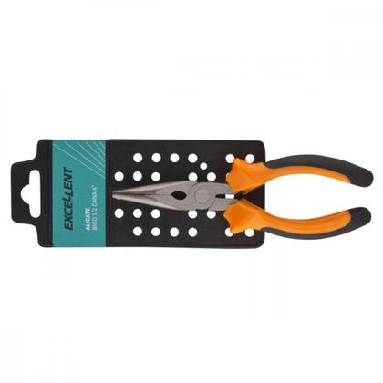 Imagem de Alicate Bico 1/2 Cana Excellent Profissional 06''Cabo Laranja/Preto 8Vm