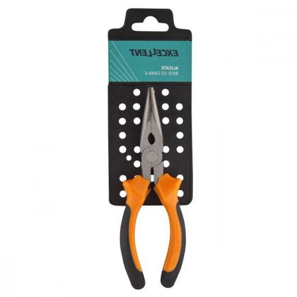 Imagem de Alicate Bico 1/2 Cana Excellent Profissional 06''Cabo Laranja/Preto 8Vm