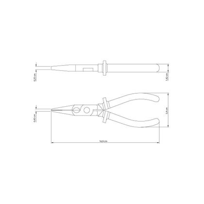 Imagem de Alicate Bico Chato 6" Isolado 1000 V Tramontina