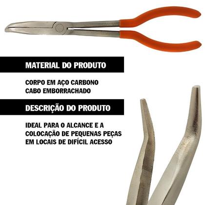 Imagem de Alicate Bico Curvo Extra Longo 11 Polegadas
