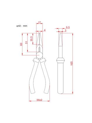 Imagem de Alicate Bico Longo Hikari HK-700 6 Polegadas