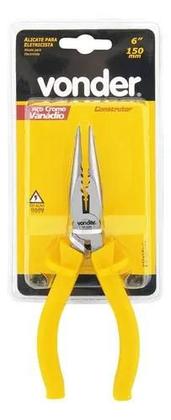 Imagem de Alicate Bico Meia Cana 6 Eletricista Isolado 1000v Vonder