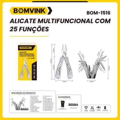 Imagem de Alicate Canivete Multifuncional com 25 Funções